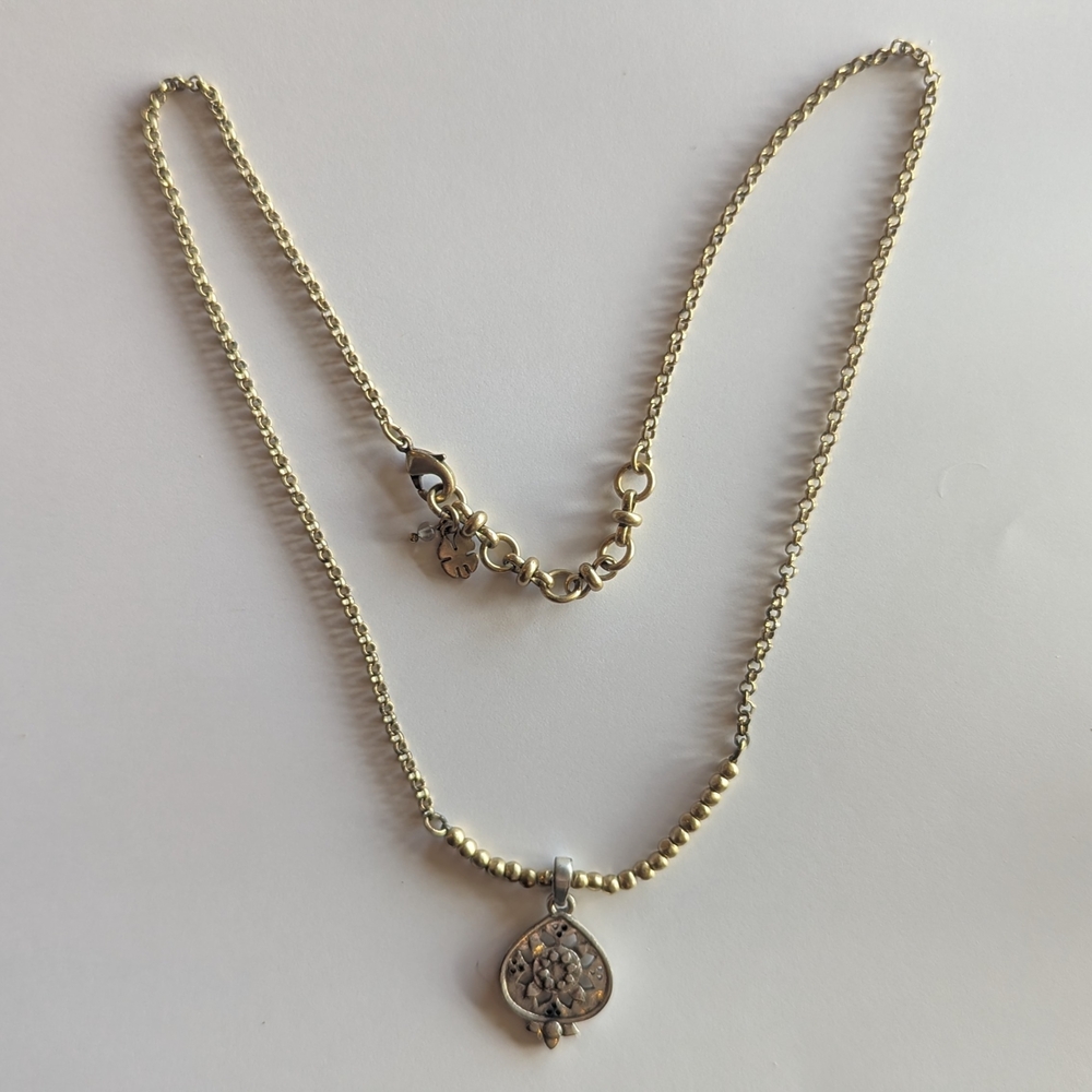 Lucky Brand Gold and Silver Pendant Necklace